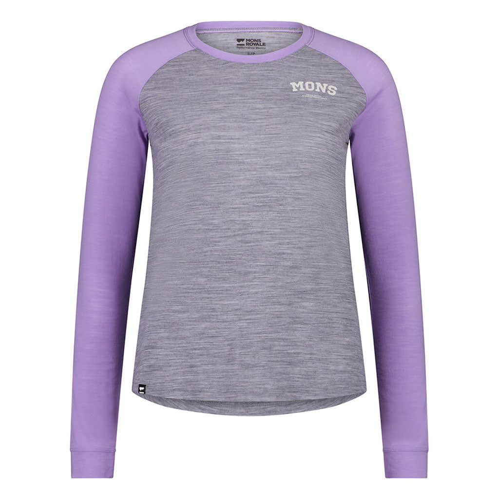 Icon Raglan Grey Heather / Lupin