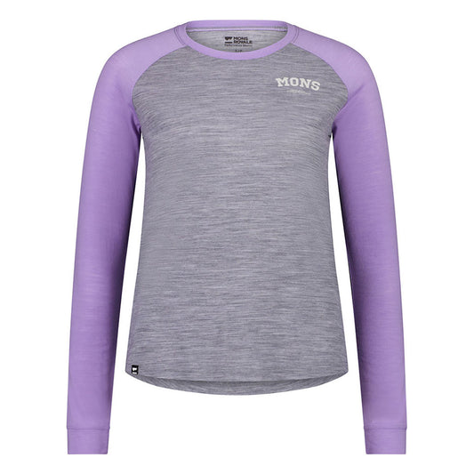 Icon Raglan Grey Heather / Lupin
