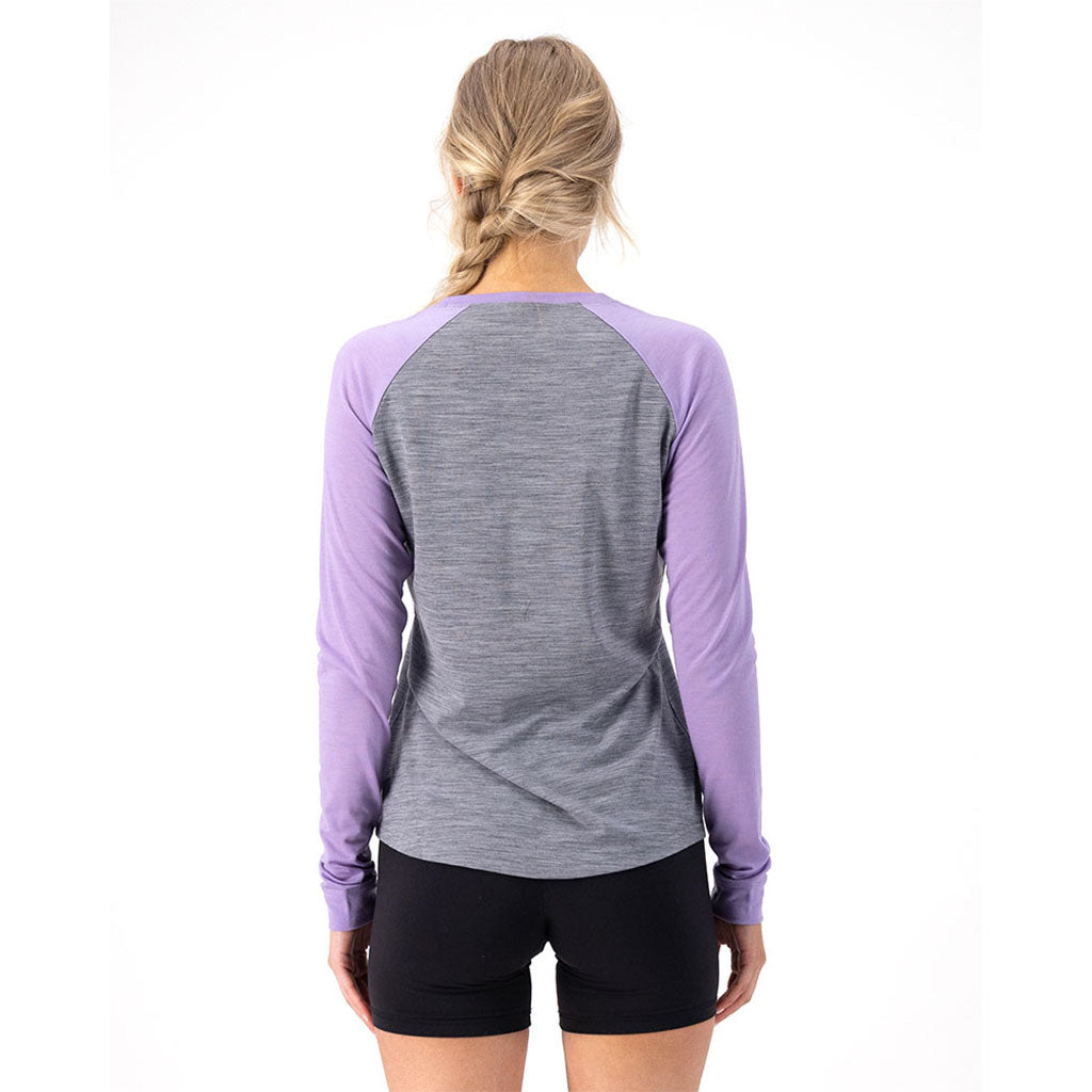 Icon Raglan Grey Heather / Lupin