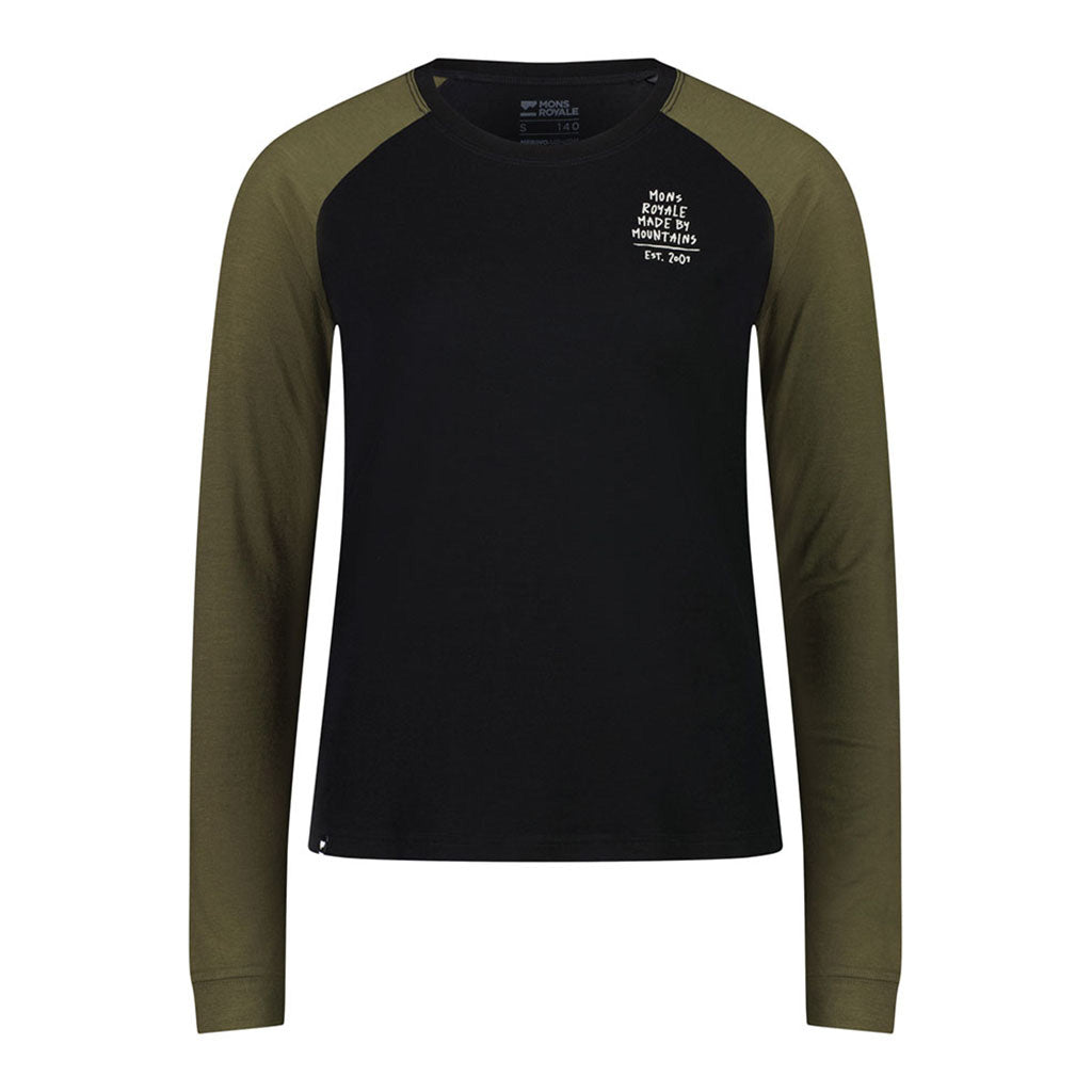 Icon Raglan - Dark Olive / Black