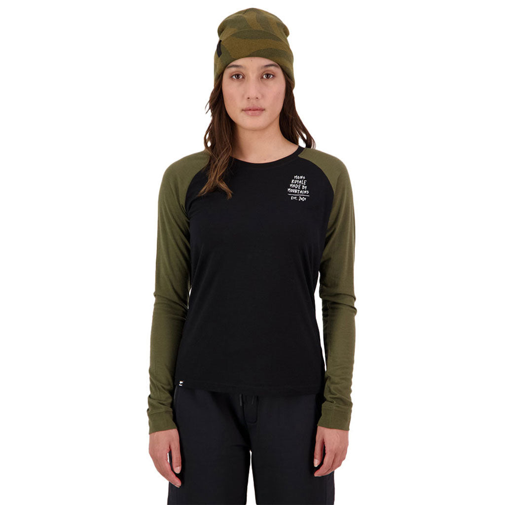 Icon Raglan - Dark Olive / Black