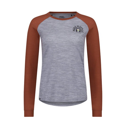 Icon Merino Raglan Long Sleeve - Sienna / Grey Hea