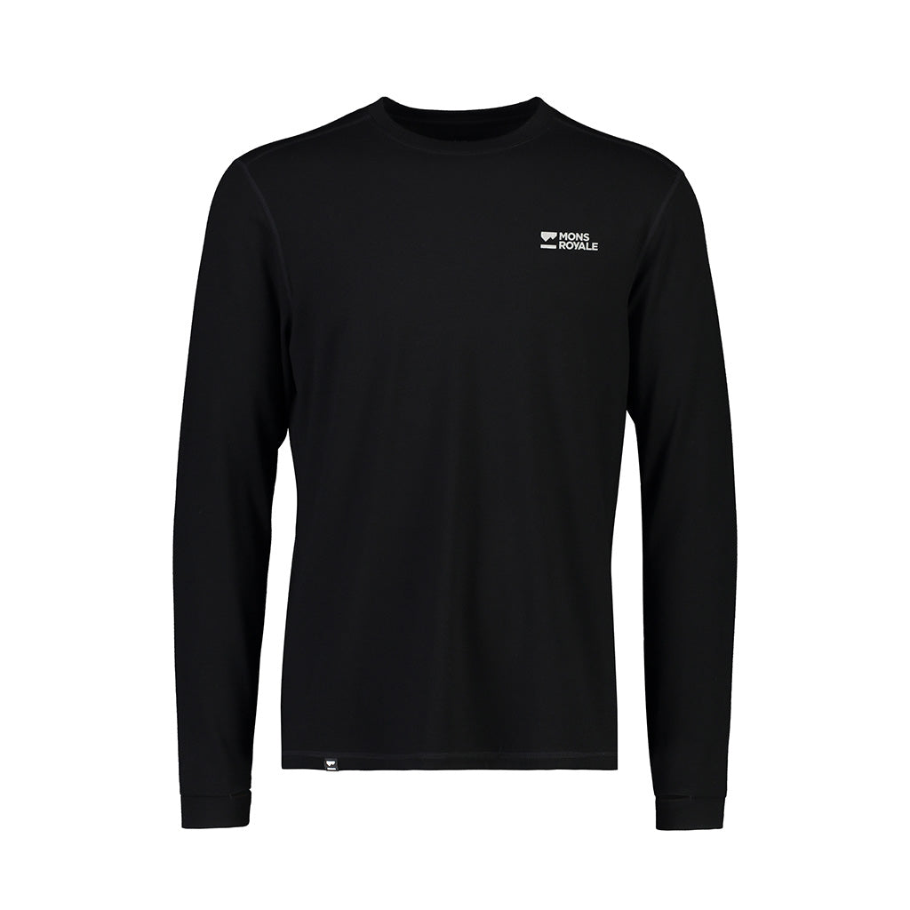 Cascade Merino Base Layer Long Sleeve - Black