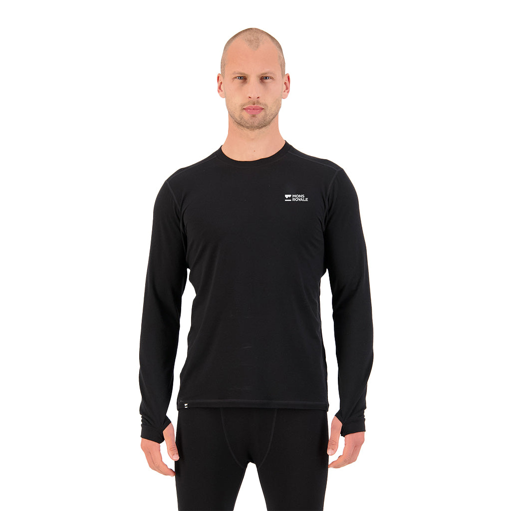 Cascade Merino Base Layer Long Sleeve - Black
