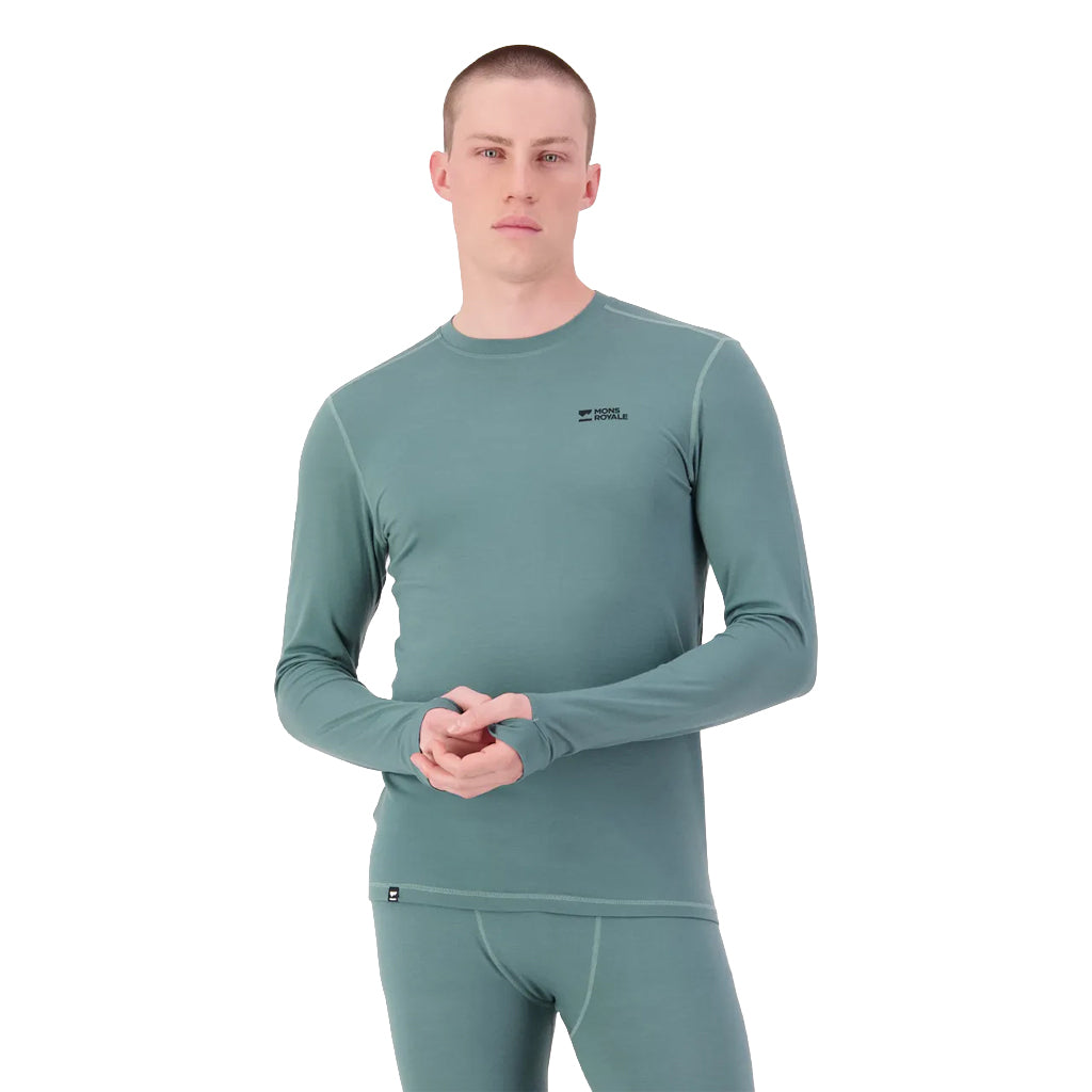 Cascade Merino Base Layer Long Sleeve - Burnt Sage