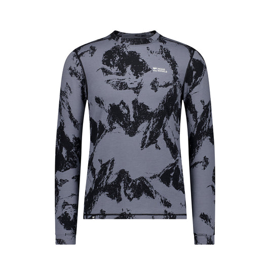 Cascade Merino Base Layer Long Sleeve - Mtn Pixel