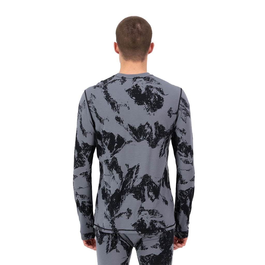 Cascade Merino Base Layer Long Sleeve - Mtn Pixel