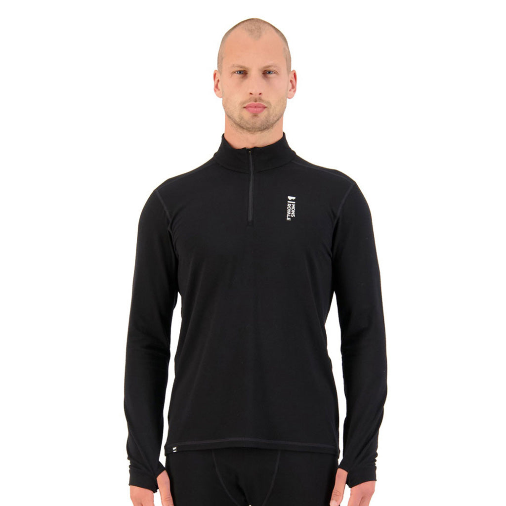 Cascade Merino Flex 200 1/4 Zip Black