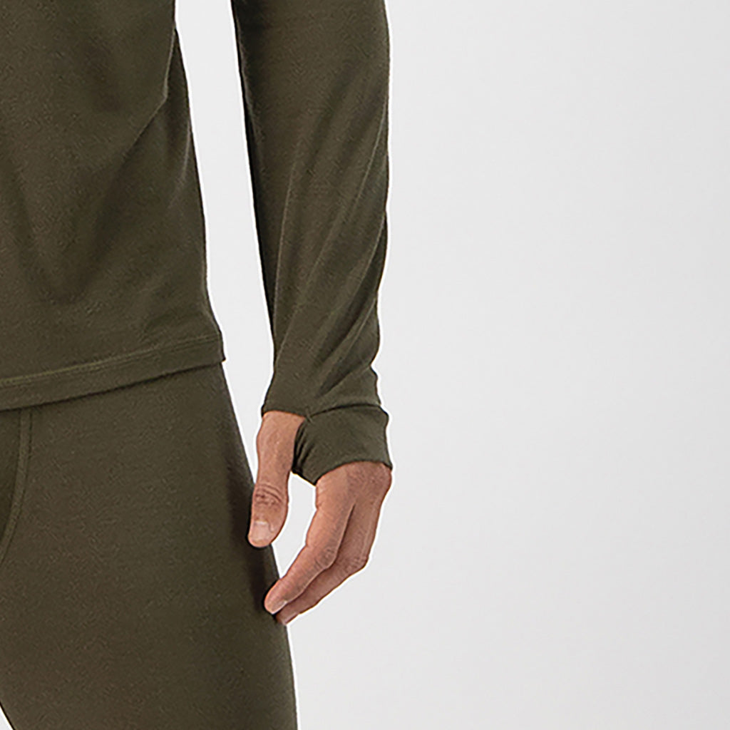 Cascade Merino Flex 200 1/4 Zip Dark Olive