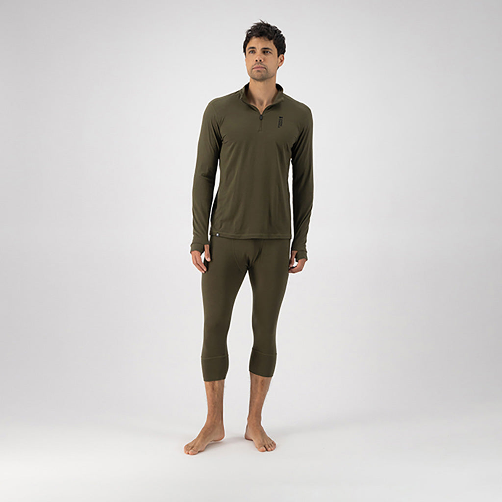 Cascade Merino Flex 200 1/4 Zip Dark Olive