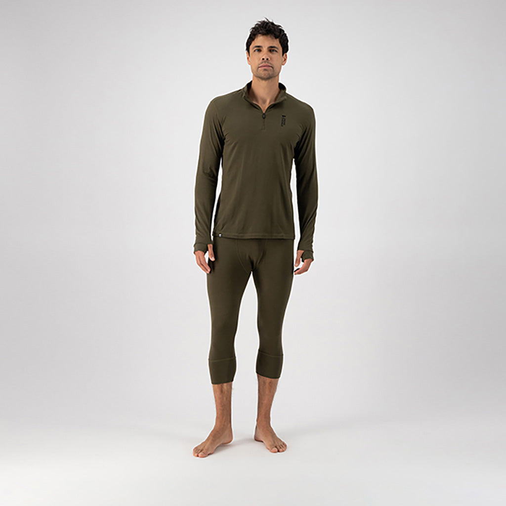 Cascade Merino Flex 200 1/4 Zip Dark Olive