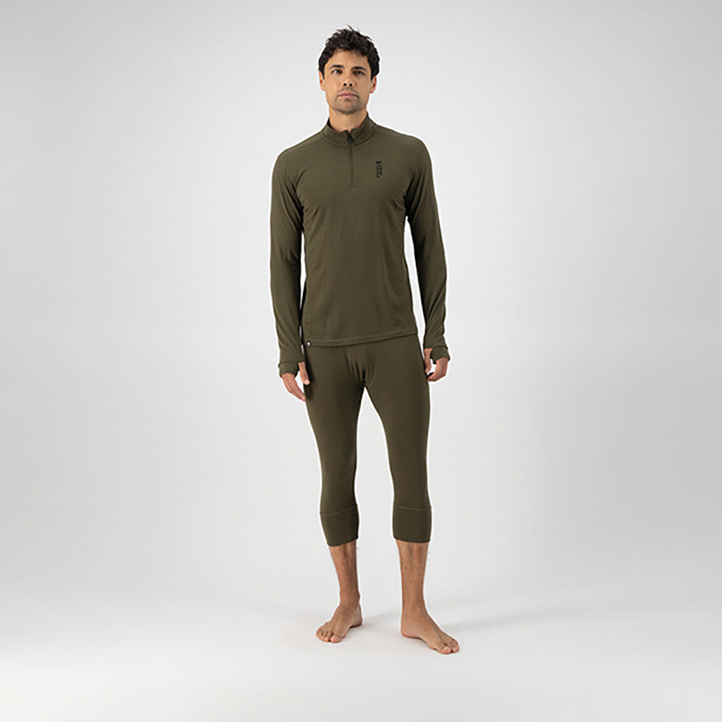 Cascade Merino Flex 200 1/4 Zip Dark Olive