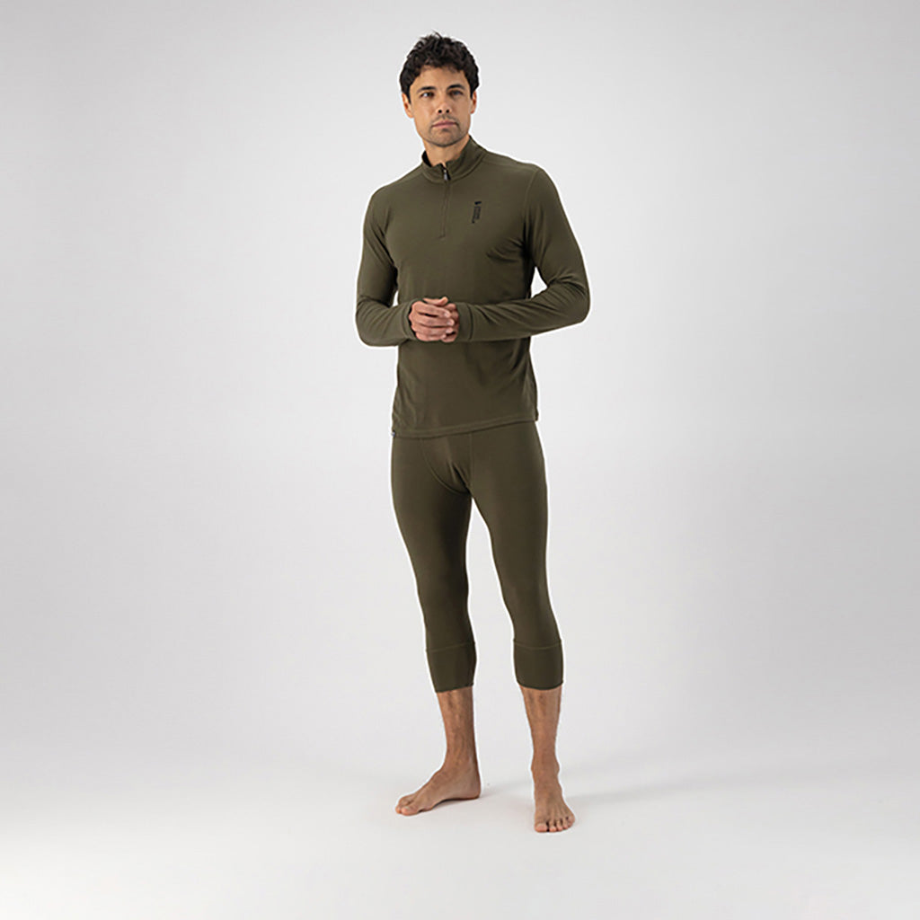 Cascade Merino Flex 200 1/4 Zip Dark Olive