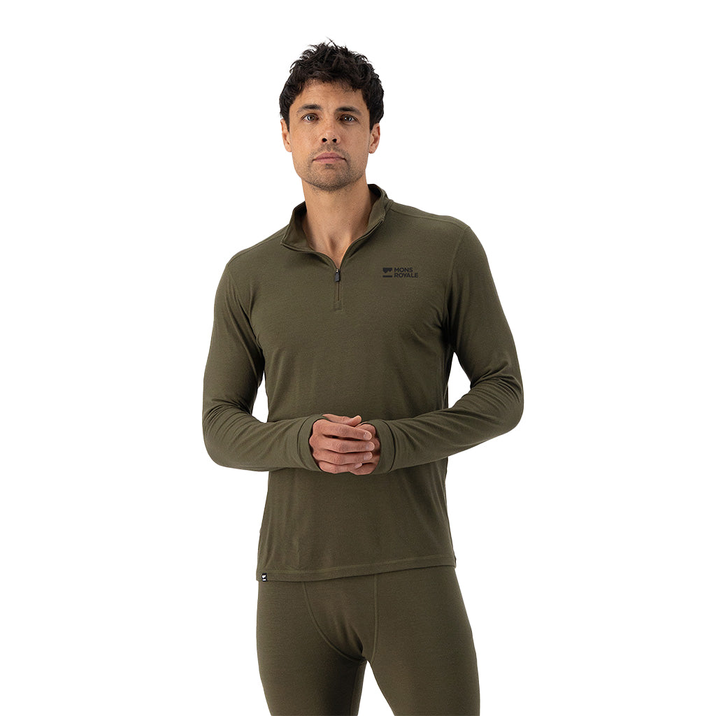 Cascade Merino Base Layer 1/4 Zip Long Sleeve - Da