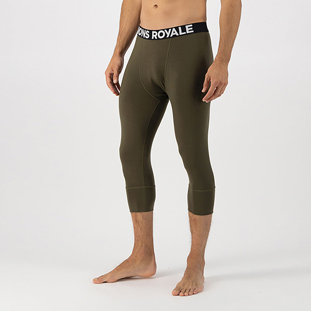 Cascade Merino Flex 200 3/4 Legging Dark Olive