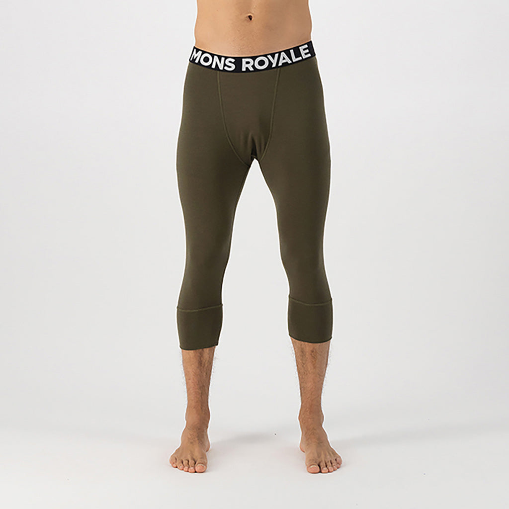 Cascade Merino Flex 200 3/4 Legging Dark Olive