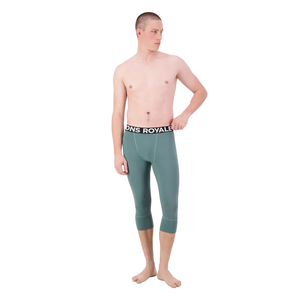 Cascade Merino Base Layer 3/4 Legging - Burnt Sage