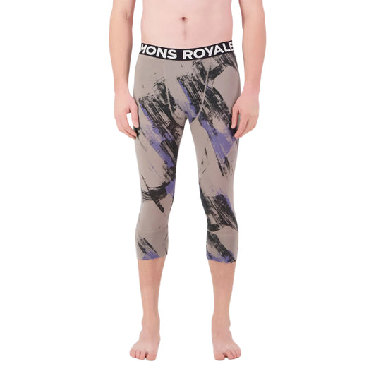 Cascade Merino Base Layer 3/4 Legging - Paintbrush Blue