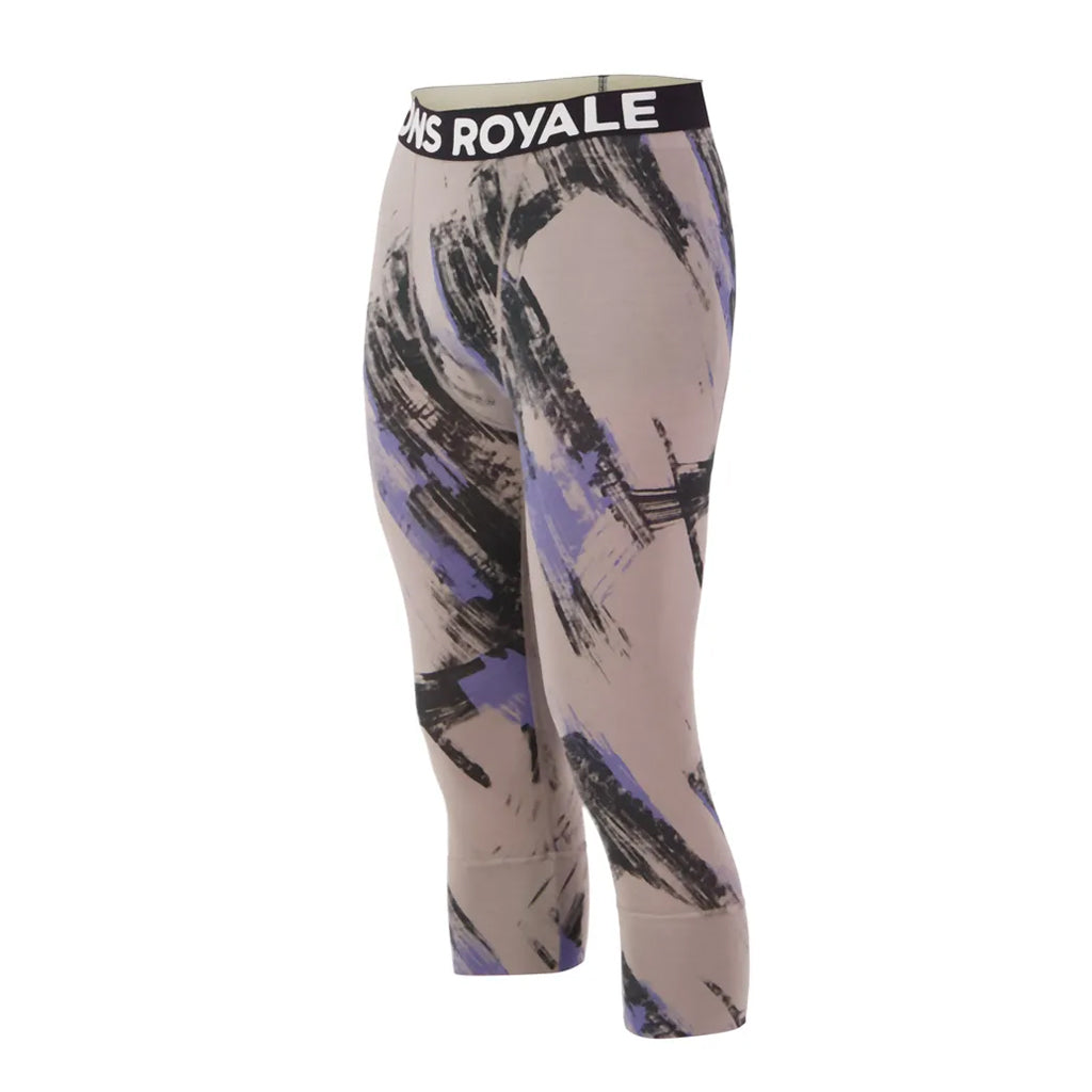 Cascade Merino Base Layer 3/4 Legging - Paintbrush Blue