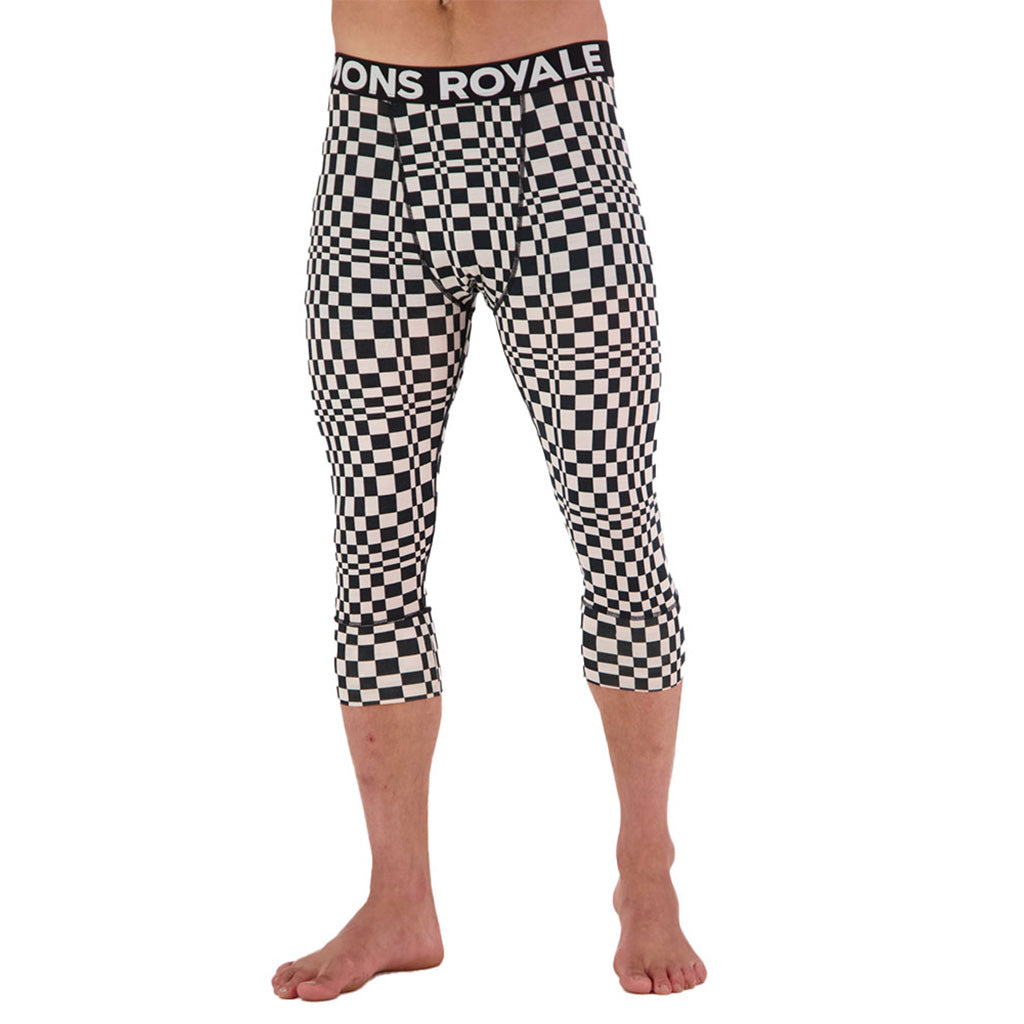 Cascade Merino Flex 200 3/4 Legging - Checkers
