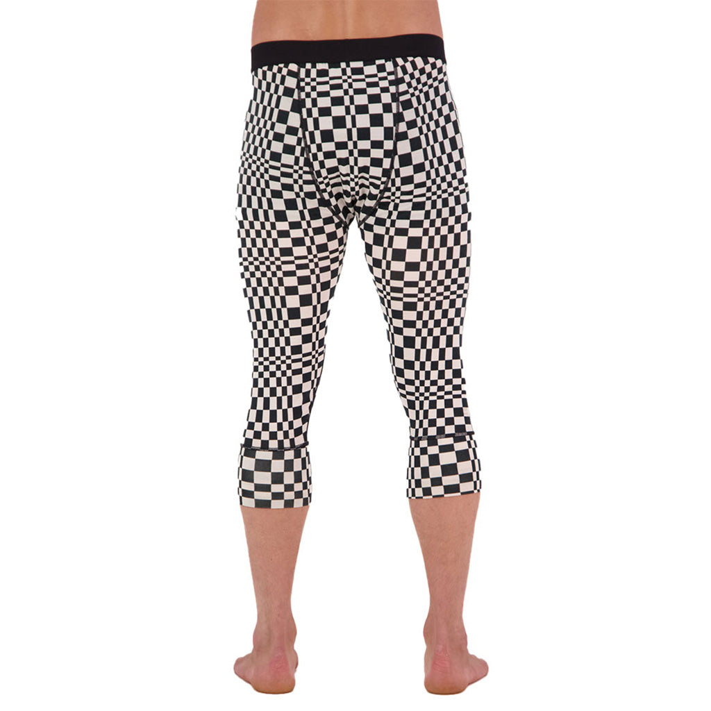 Cascade Merino Flex 200 3/4 Legging - Checkers
