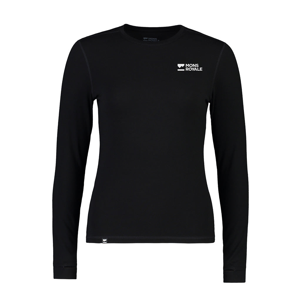 Cascade Merino Base Layer Long Sleeve - Black