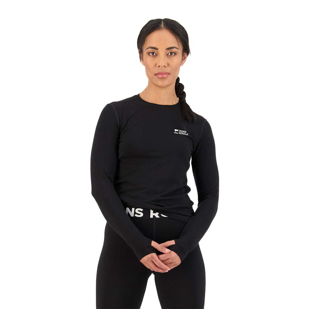 Cascade Merino Base Layer Long Sleeve - Black