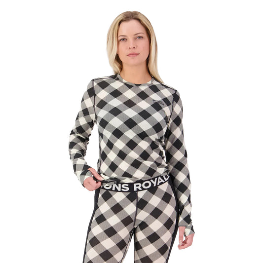 Cascade Merino Base Layer Long Sleeve - Check