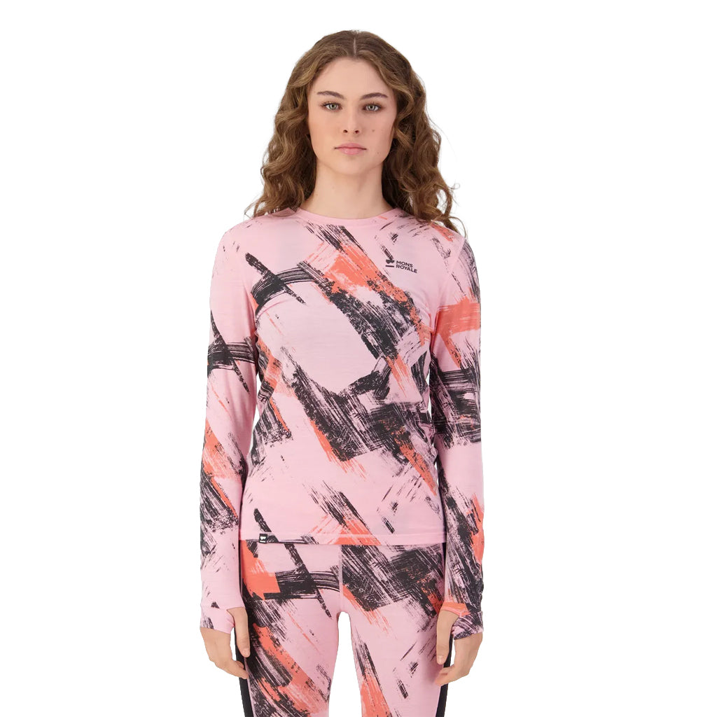 Cascade Merino Base Layer Long Sleeve - Paintbrush Pink