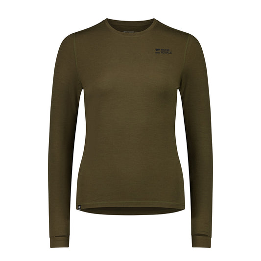 Cascade Merino Base Layer Long Sleeve - Dark Olive
