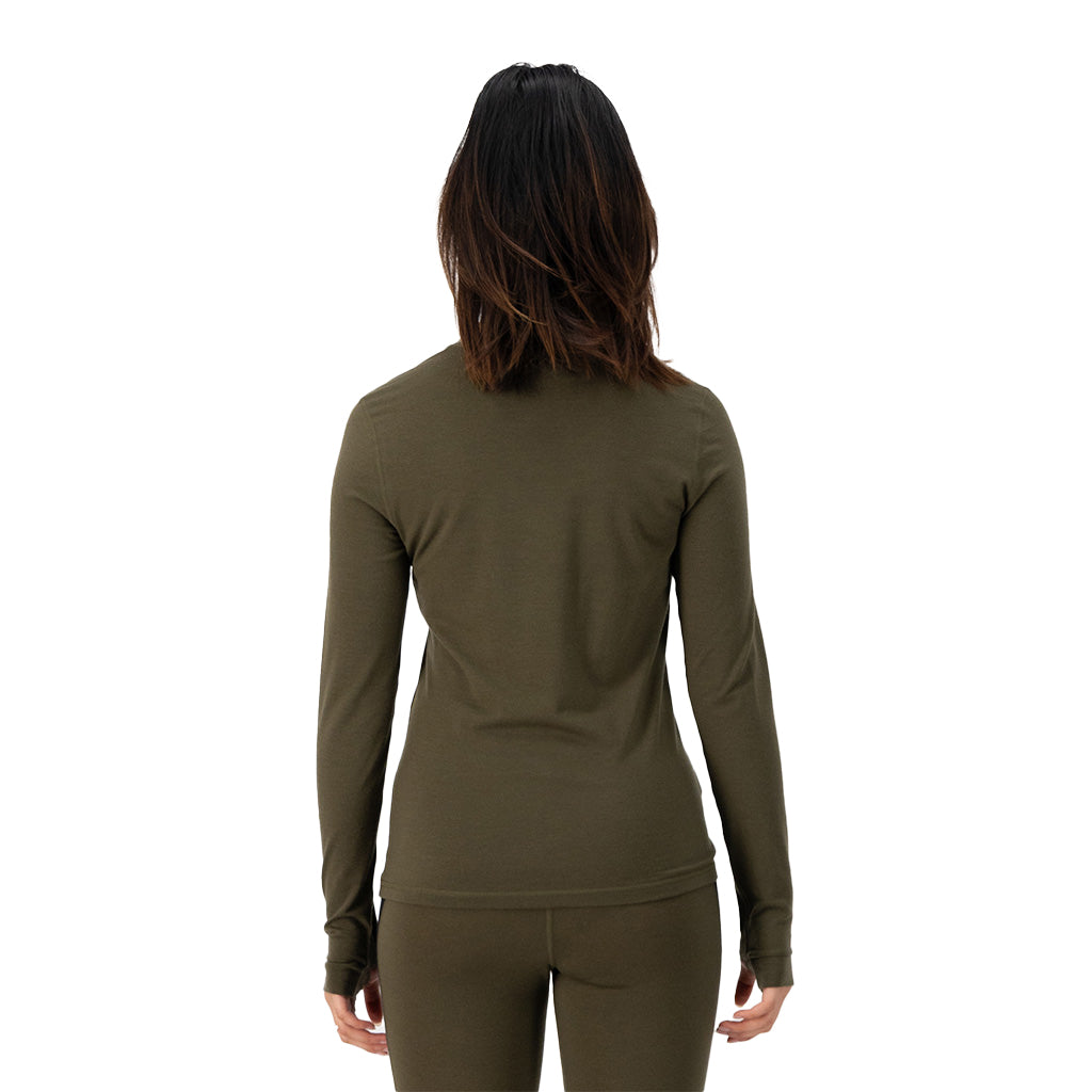 Cascade Merino Base Layer Long Sleeve - Dark Olive