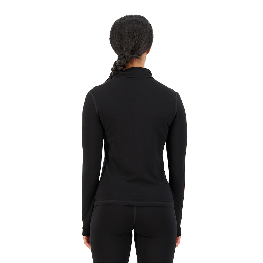 Cascade Merino Base Layer 1/4 Zip Long Sleeve - Bl