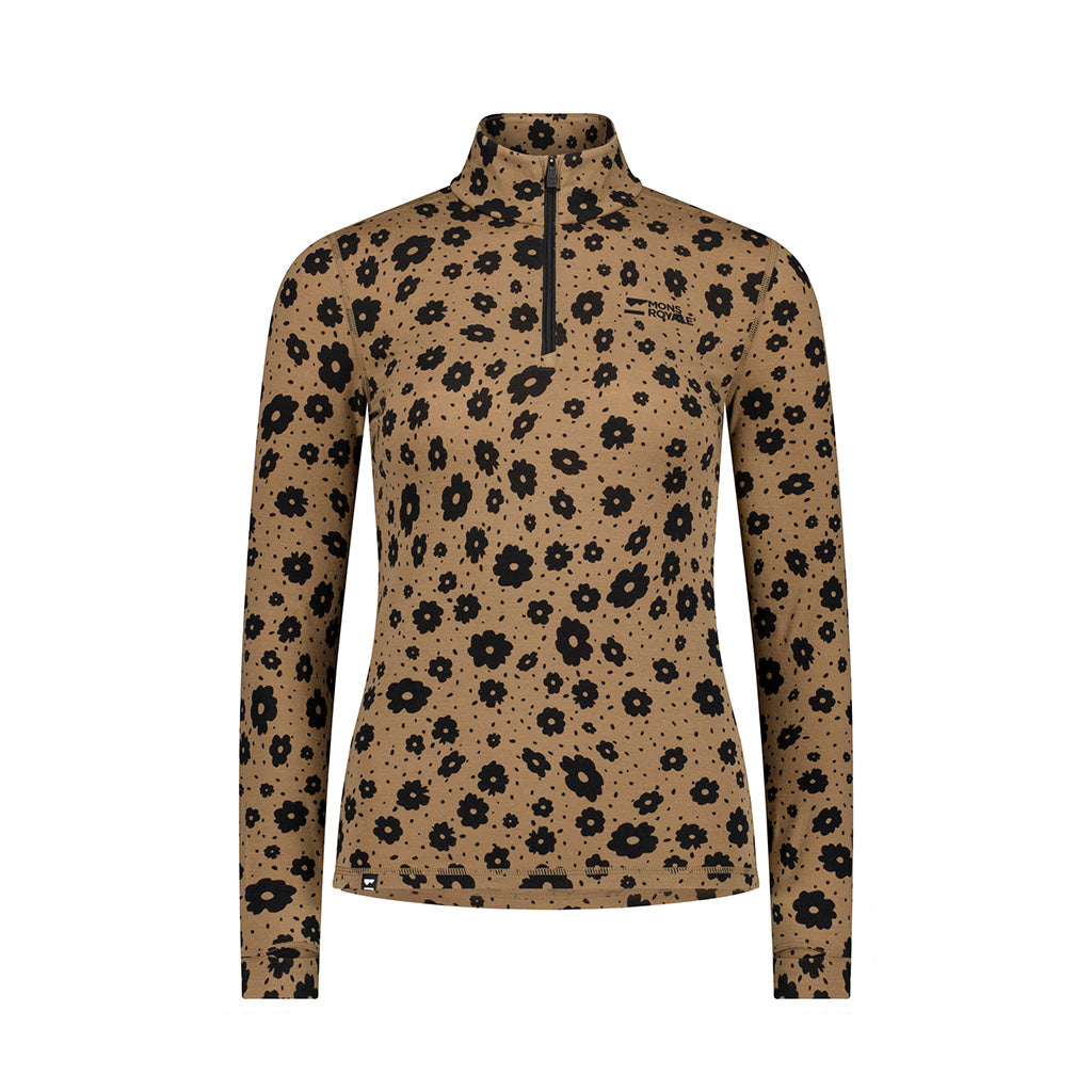 Cascade Merino Base Layer 1/4 Zip Long Sleeve - Ao
