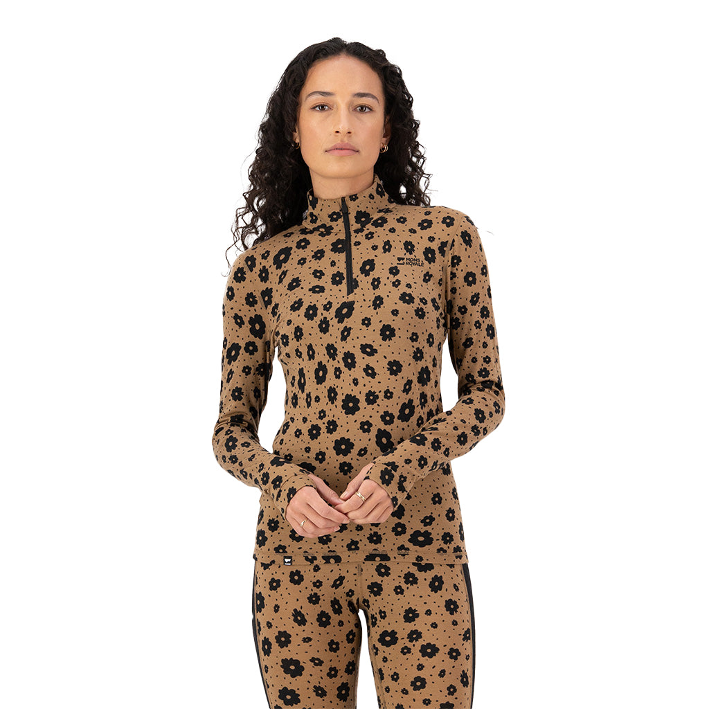Cascade Merino Base Layer 1/4 Zip Long Sleeve - Ao