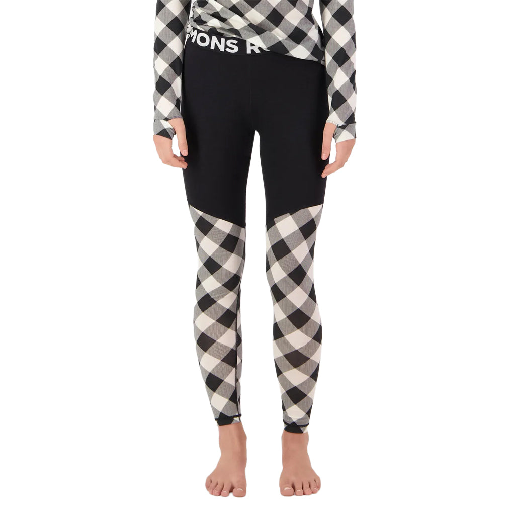 Cascade Merino Base Layer Legging - Check/Black