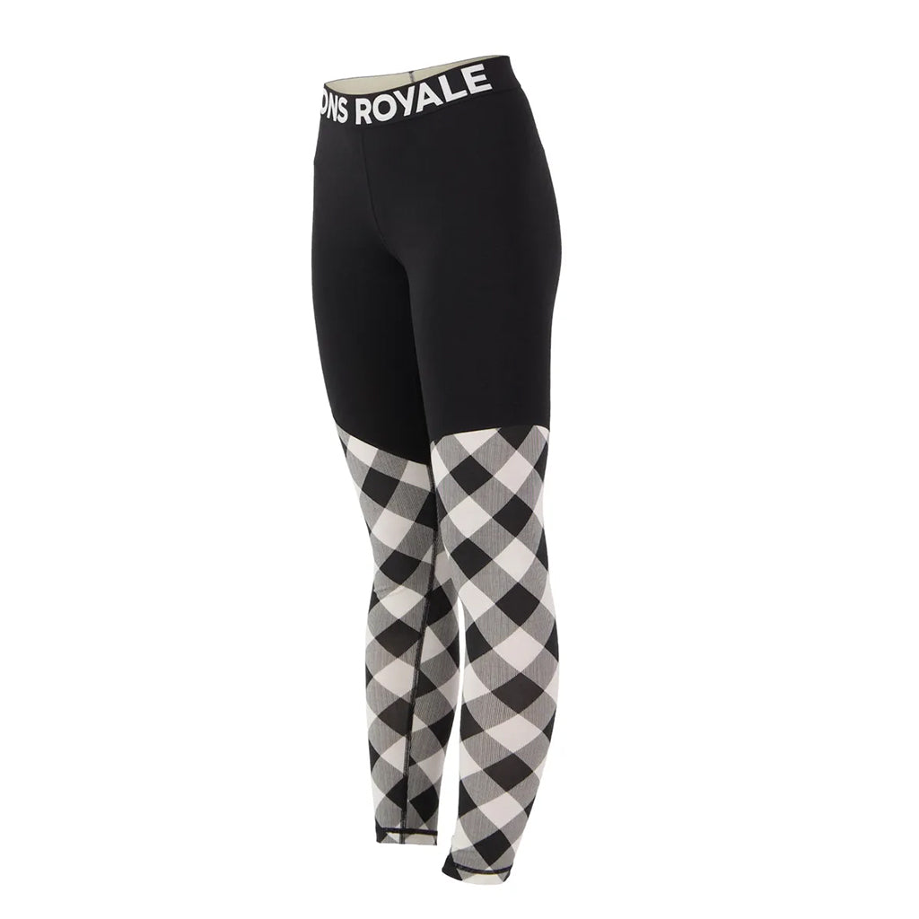 Cascade Merino Base Layer Legging - Check/Black