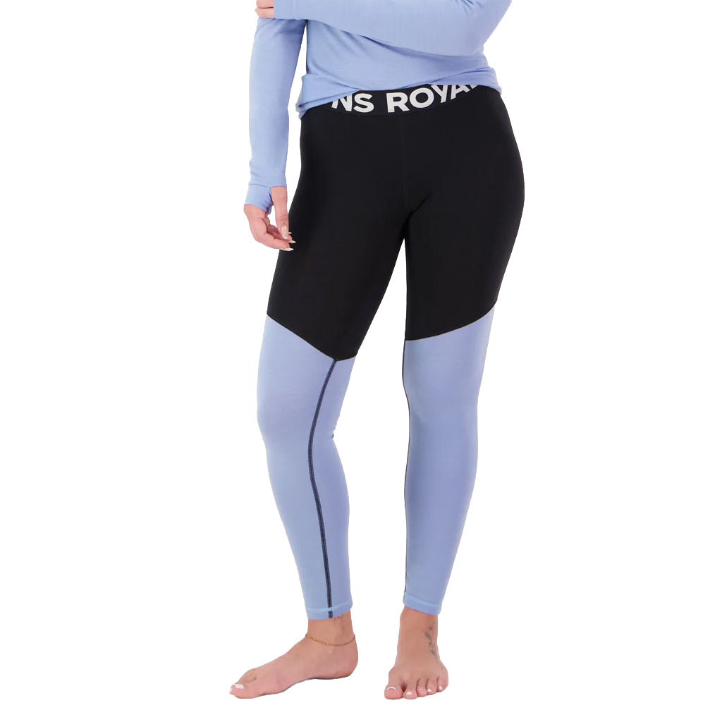 Cascade Merino Base Layer Legging - Moonstone/Black