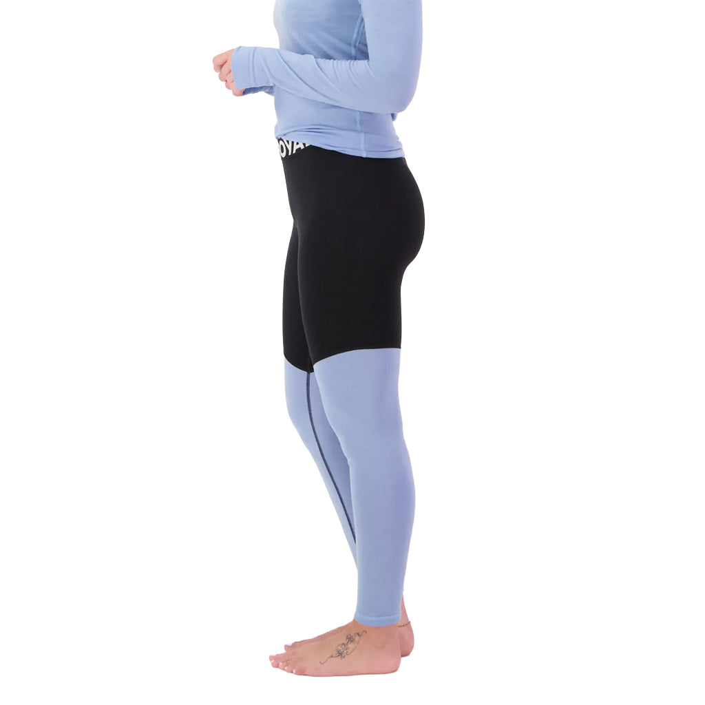 Cascade Merino Base Layer Legging - Moonstone/Black