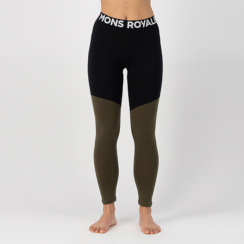Cascade Merino Flex 200 Legging Dark Olive