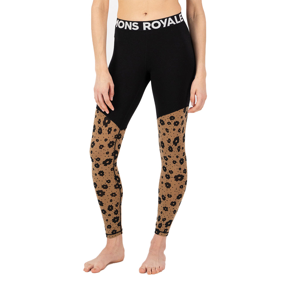 Cascade Merino Base Layer Legging - Aoraki Lily To