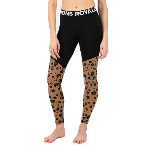 Cascade Merino Base Layer Legging - Aoraki Lily To