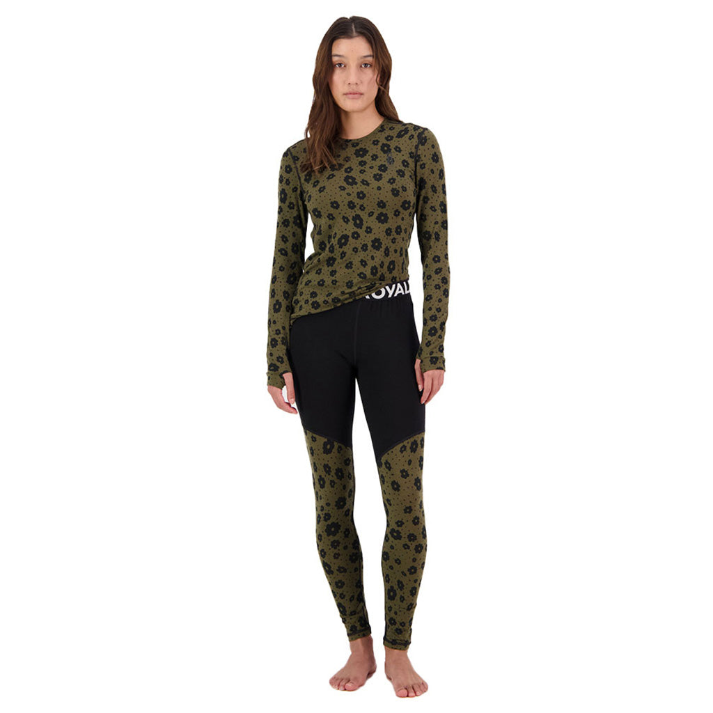 Cascade Merino Flex 200 Legging - Aoraki Lily