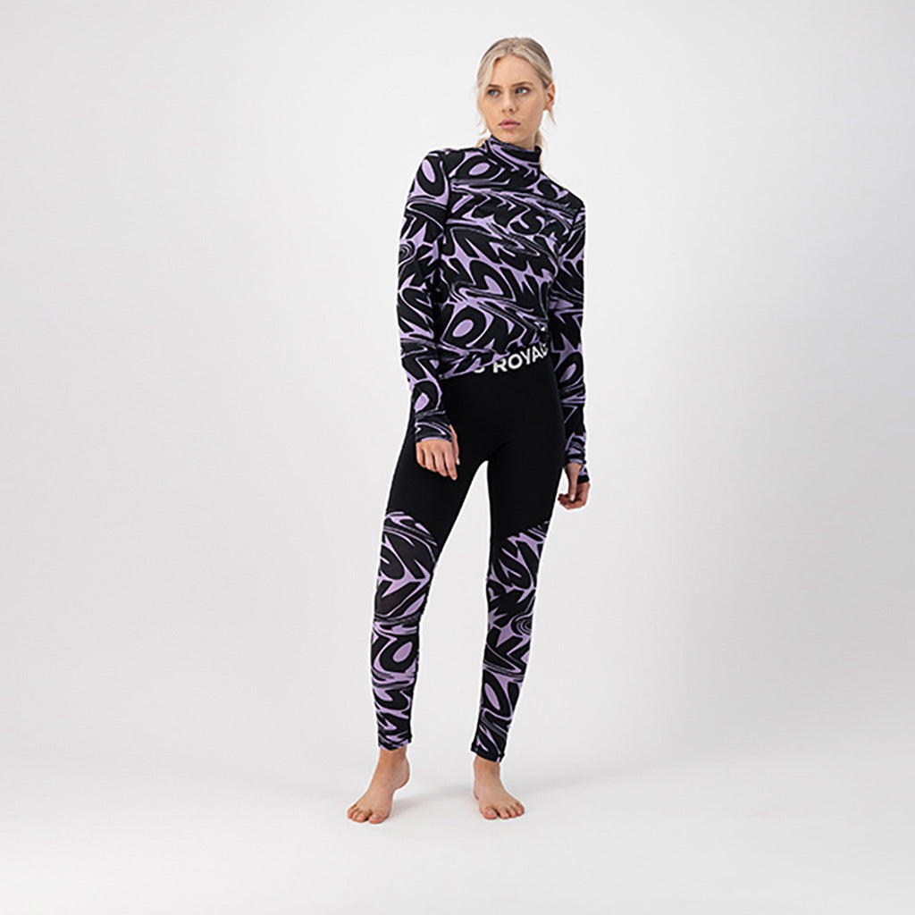 Cascade Merino Flex 200 Legging Signal Lost Lupin