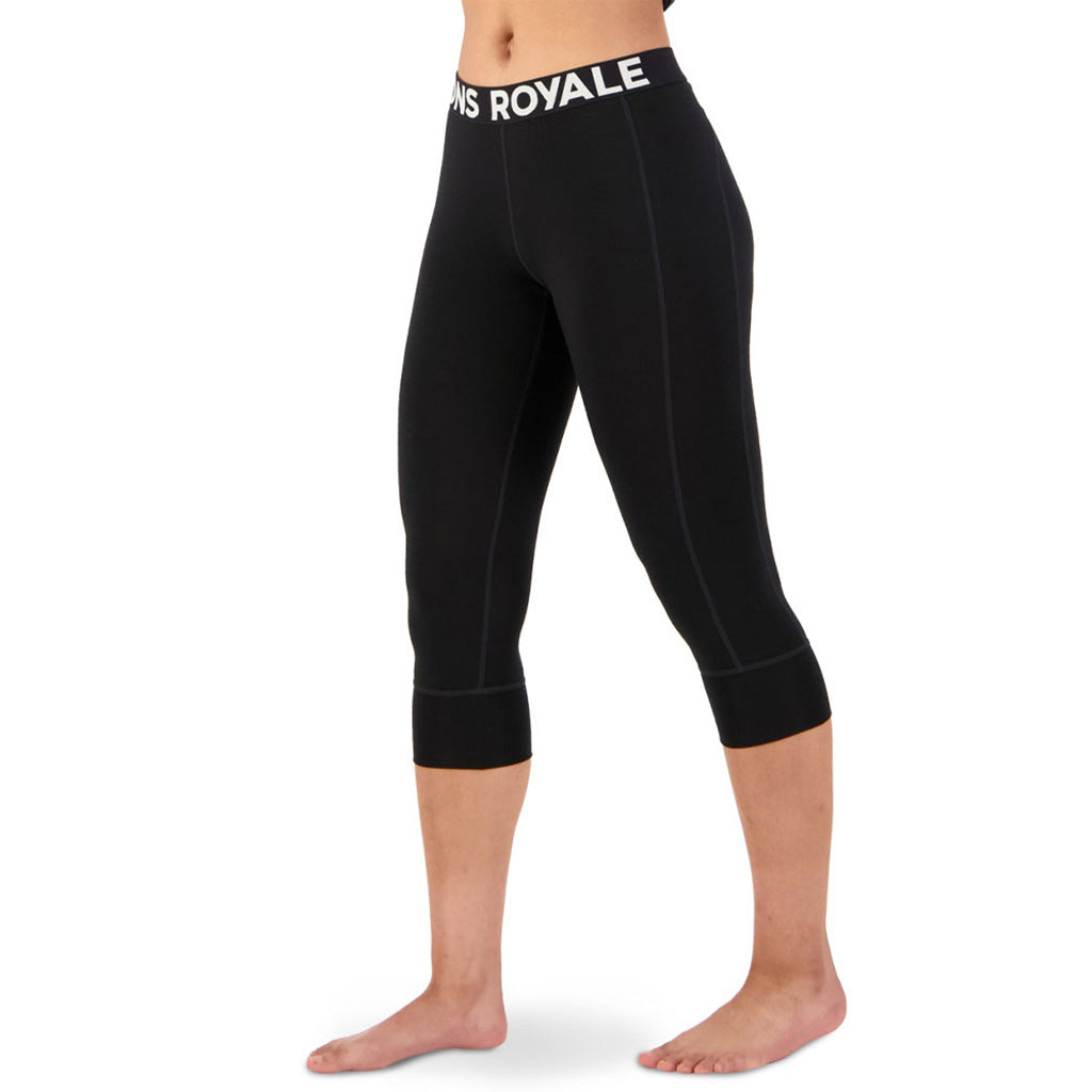 Cascade Merino Flex 200 3/4 Legging Black