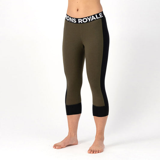 Cascade Merino Flex 200 3/4 Legging Dark Olive