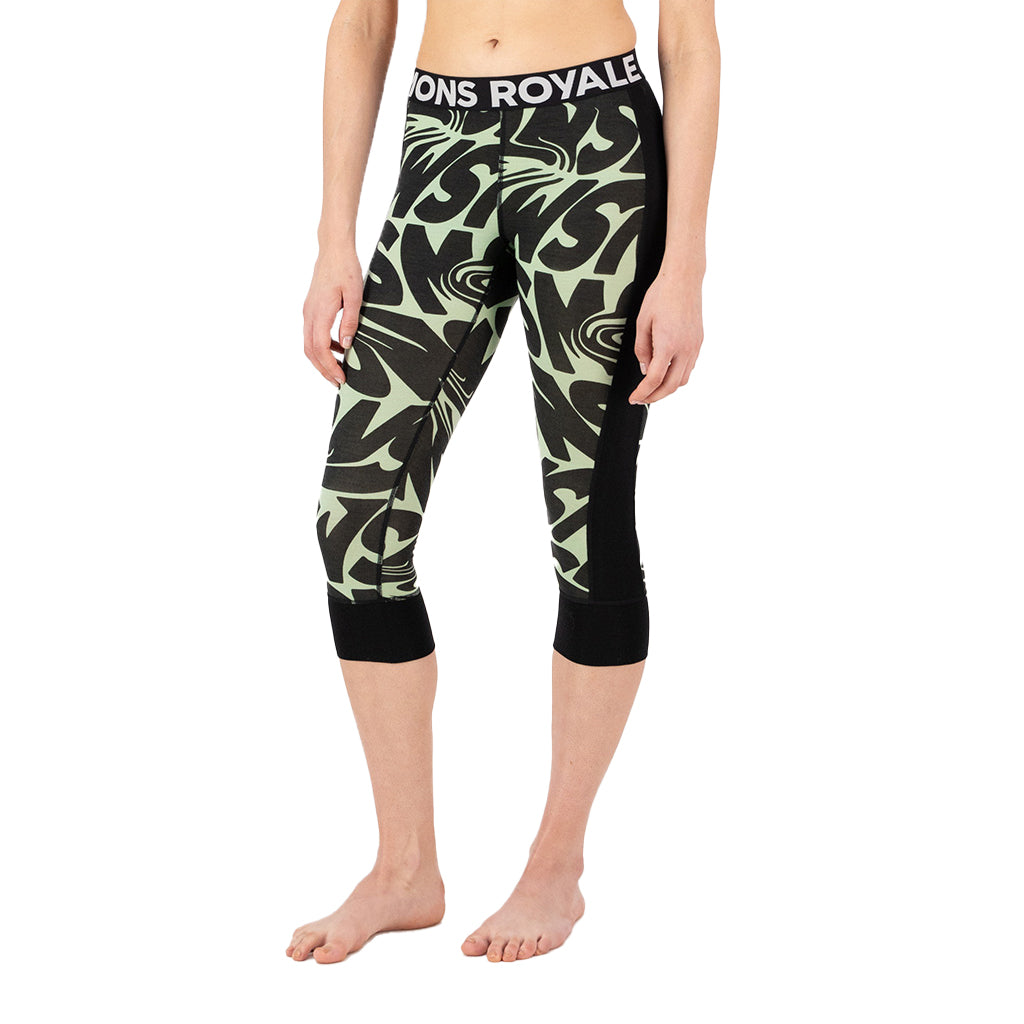 Cascade Merino Base Layer 3/4 Legging - Signal Los
