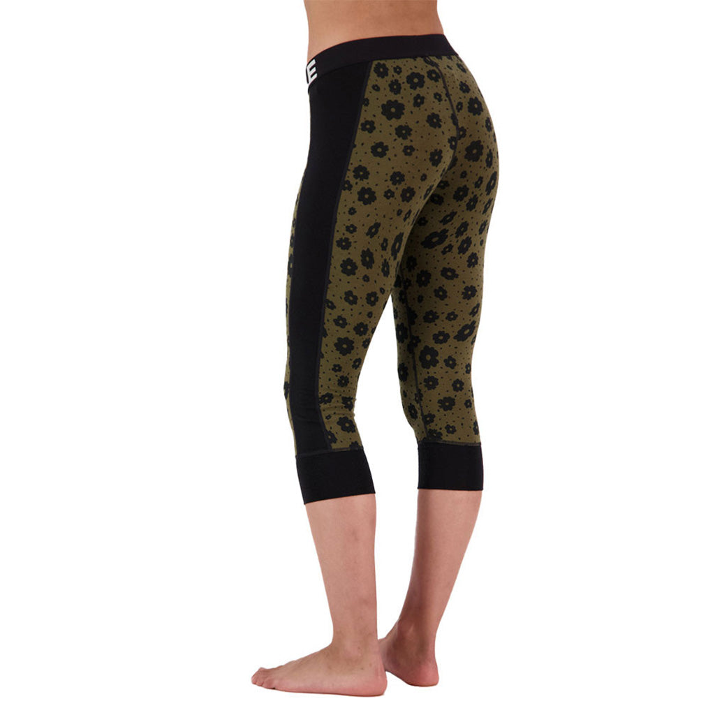 Cascade Merino Flex 200 3/4 Legging - Aoraki Lily