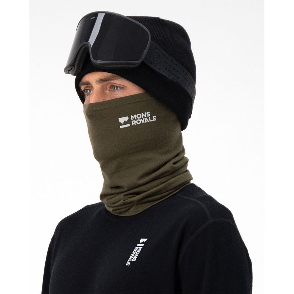 Daily Dose Merino Flex 200 Neckwarmer Dark Olive