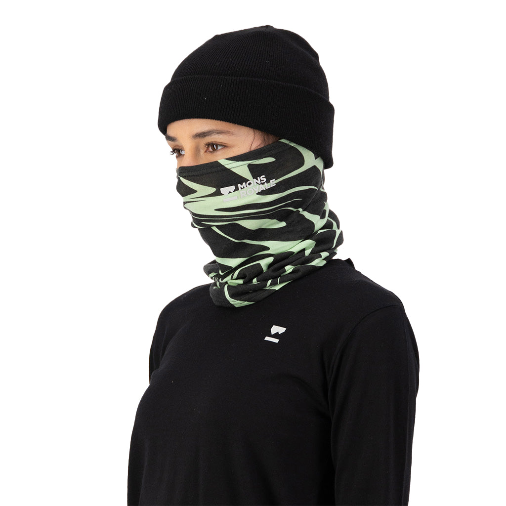 Daily Dose Merino Neckwarmer - Signal Lost Matcha