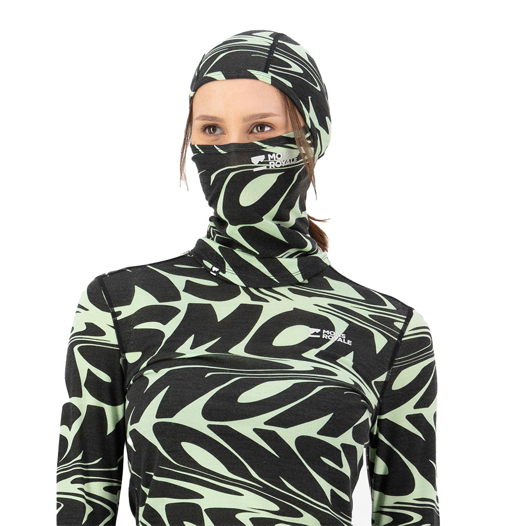 Santa Rosa Merino Balaclava - Signal Lost Matcha